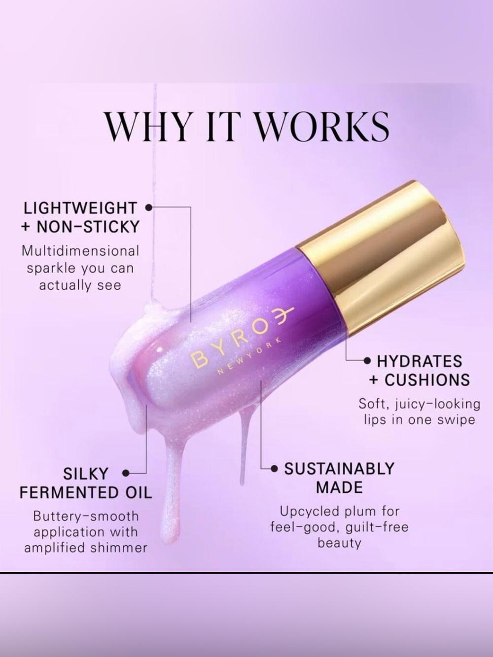 NIB ~ BYROE Sugar Plum Shimmer Lip Oil
$26 RV - Picture 6 of 9
